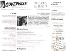 Tablet Screenshot of cuverville.org